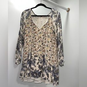 Free People Floral Mini Dress